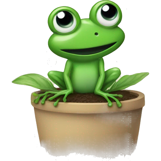 frog plant emoji