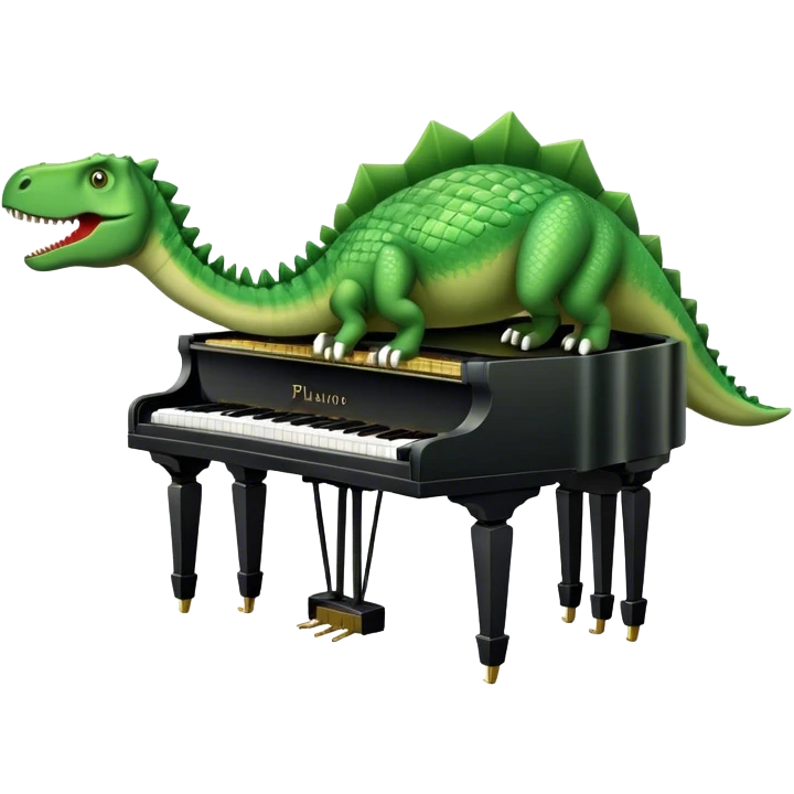 Piano dinosaur emoji