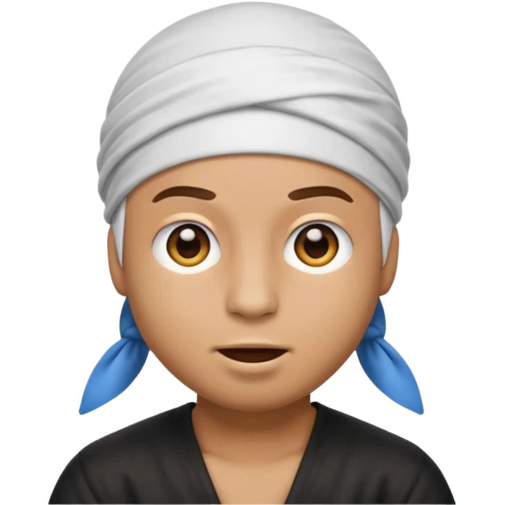 Emoji doing Rizz face with durag on head  emoji
