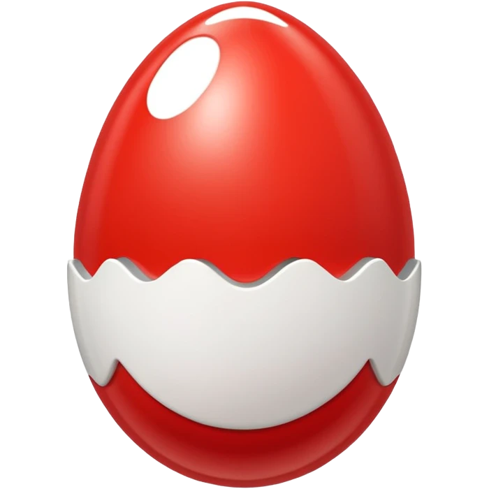 Kinder surprise red and white  emoji