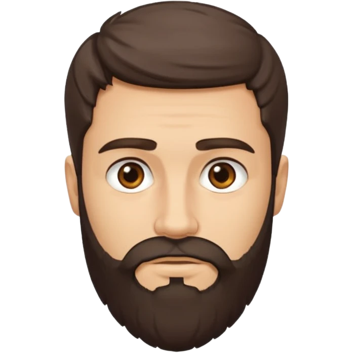 white ancient greek young man with beard emoji