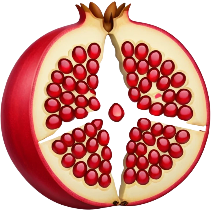 Half Open Pomegranate emoji