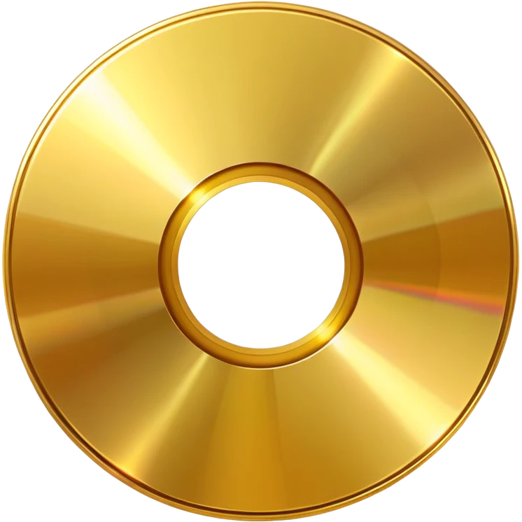 golden CD disk emoji