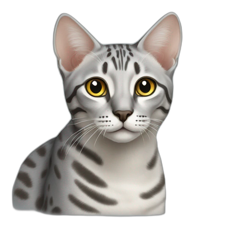 Egyptian Mau cat emoji