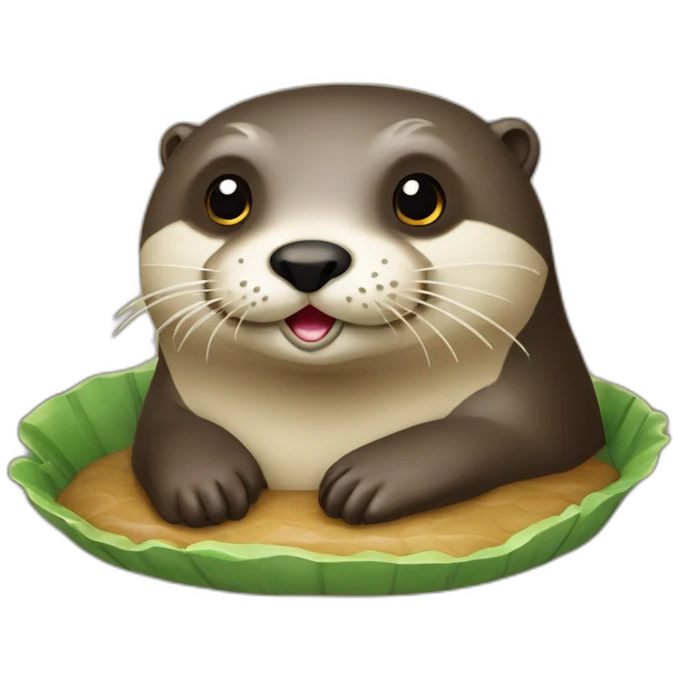Loutre sur tortu emoji
