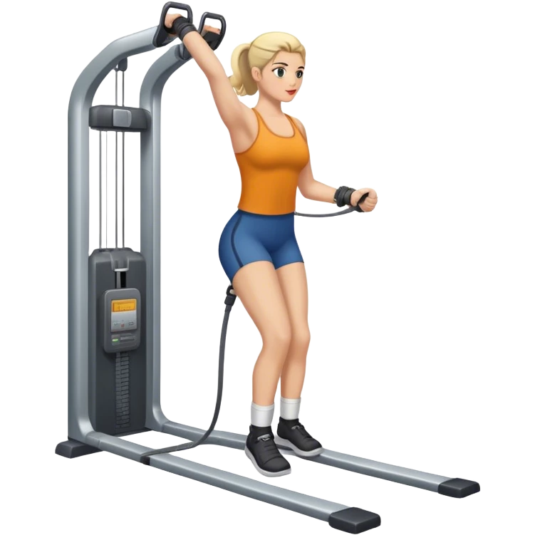 standing cable-machine-leg-raise with ankle-cuffs emoji