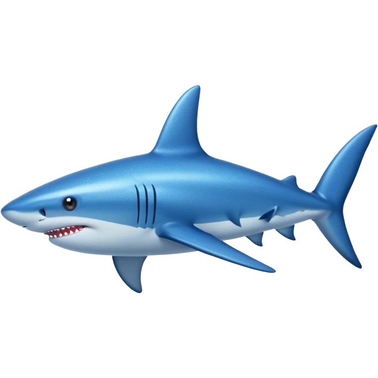 glitter azul-marinho tubarão emoji