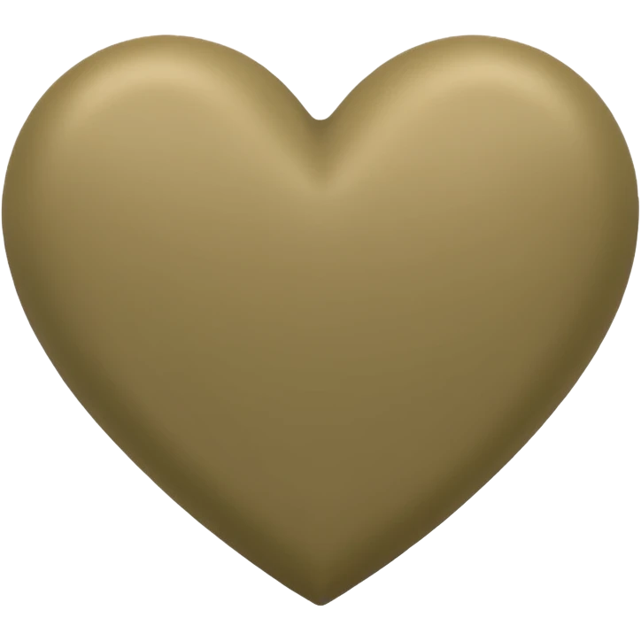 Khaki heart emoji