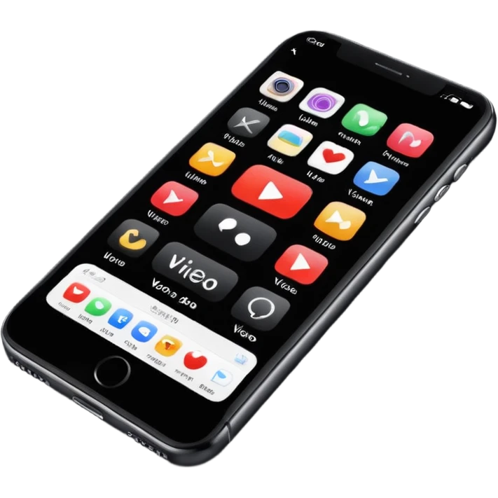 iPhone on YouTube app showing video views emoji
