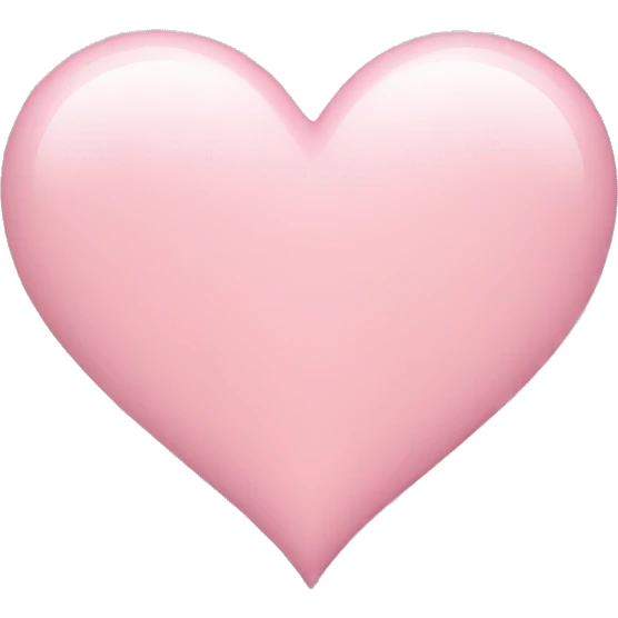 Light pink heart  emoji