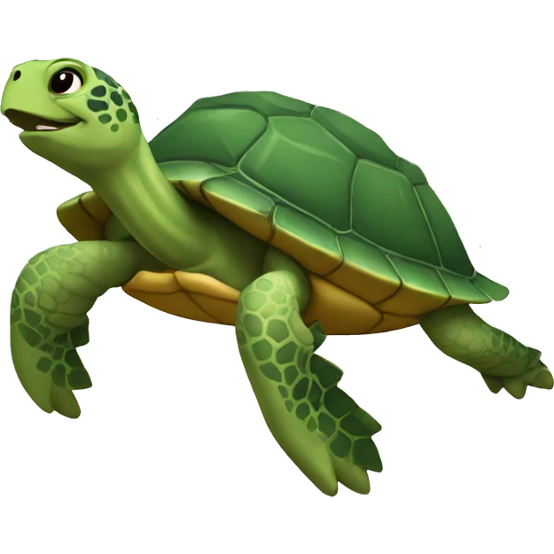 Tortuga saludando emoji