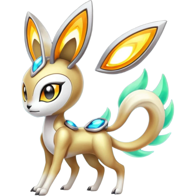 Futuristic Meloetta-Vernid-Fionbri-Protogen-Pokémon-Digimon-Fakémon-fusion-hybrid-creature emoji