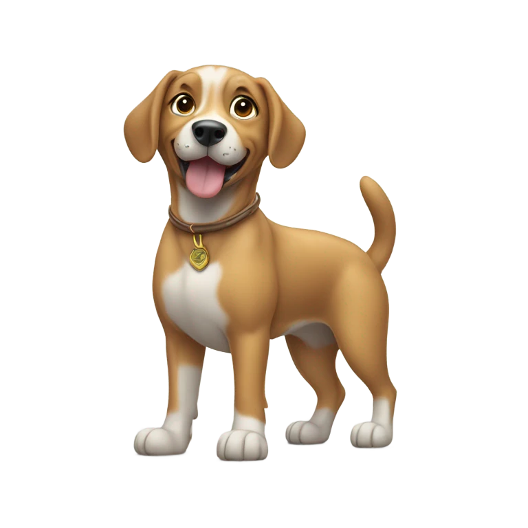 dog saluting emoji