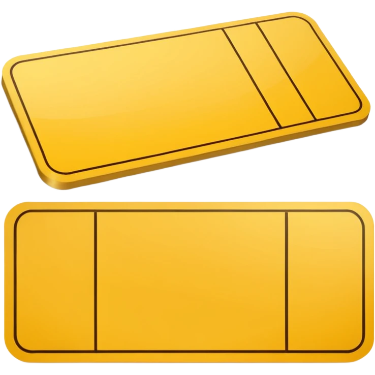 yellow ticket card  emoji
