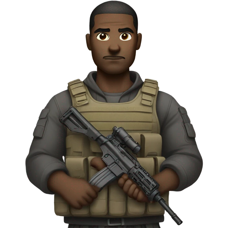 Armed man emoji