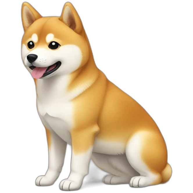 Shiba with an Hokkaido  emoji