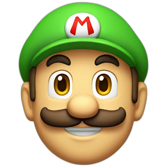 mario with luigi hat emoji