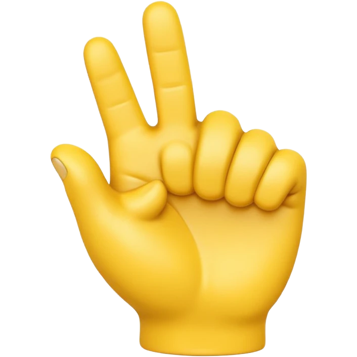 A 3D Apple-style yellow hand emoji, closed fist with thumb pointing backward over the shoulder direction, smooth rounded shape, shiny surface, clean minimal background. AND MOTİON LİNE emoji