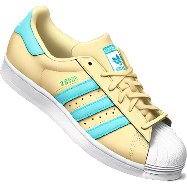 Pastel adidas superstar  emoji