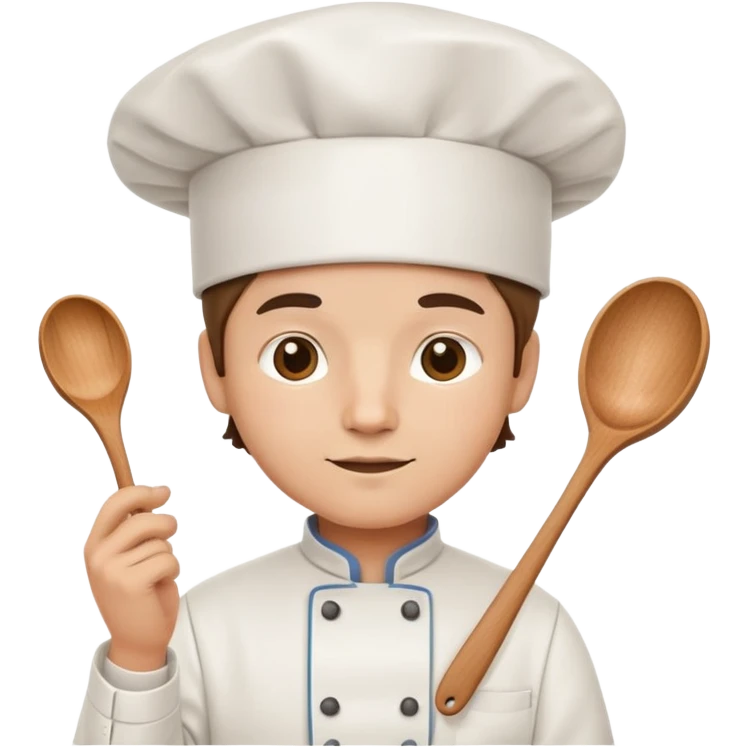 chef with cooking hat and spoon emoji