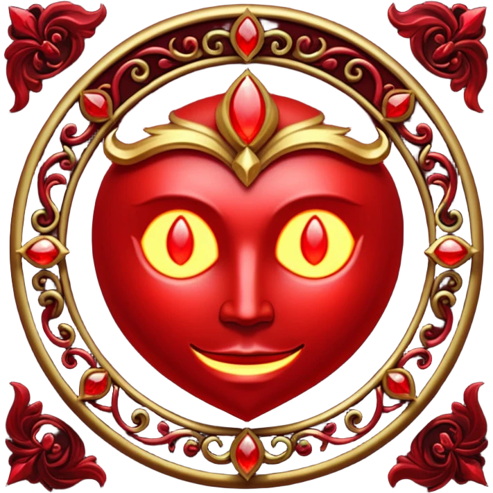 Glitter red Darkhold emoji