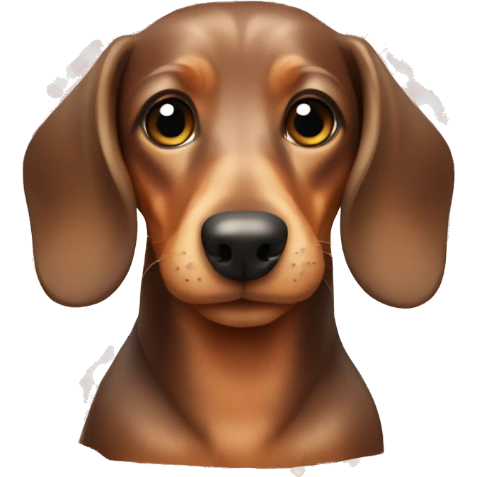 Cute dachshund with a plaid emoji