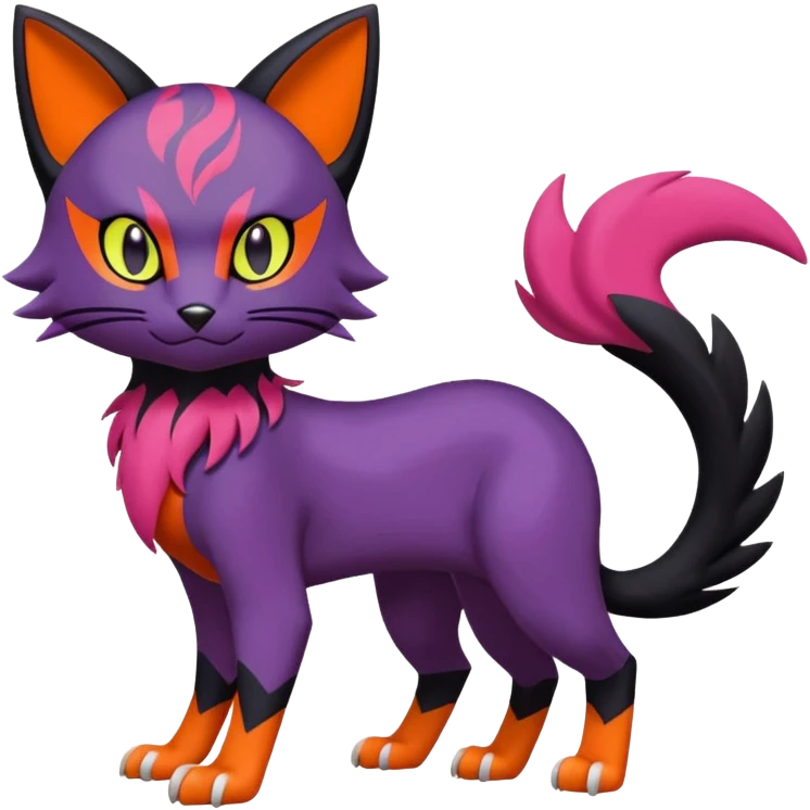 Liepard-Noibat-Litten-Sprigatito-Pokémon-fusion-creature (full body) emoji