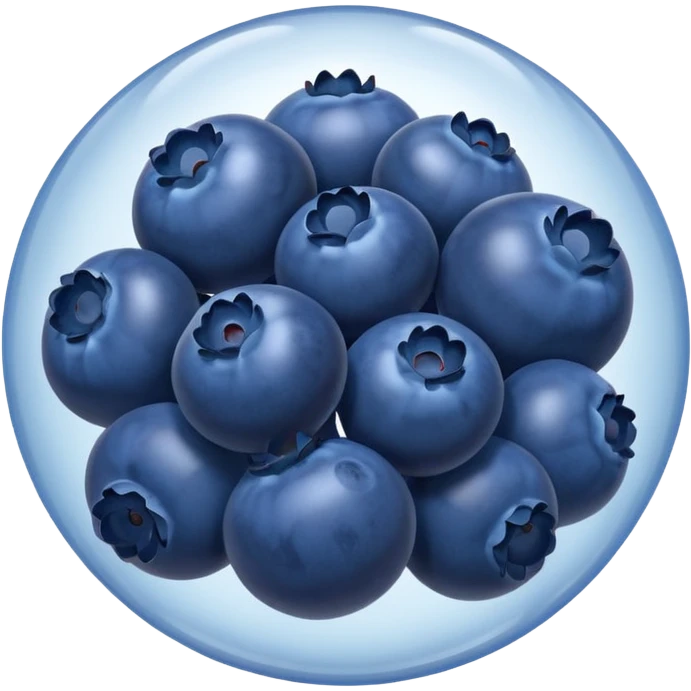 Blueberries balloon style emoji