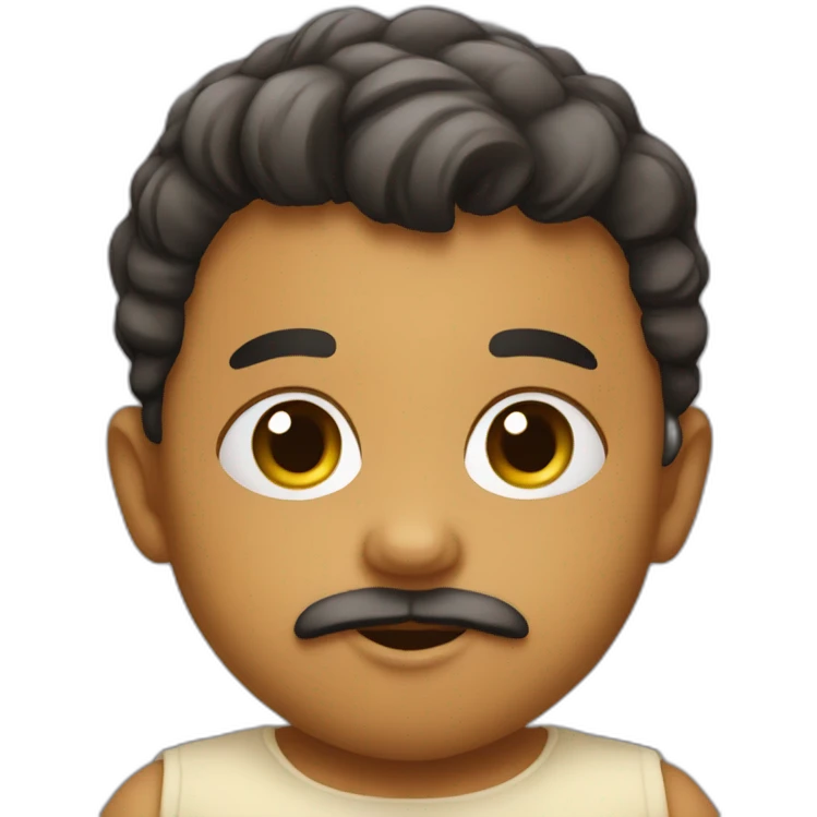 Baby with beard emoji