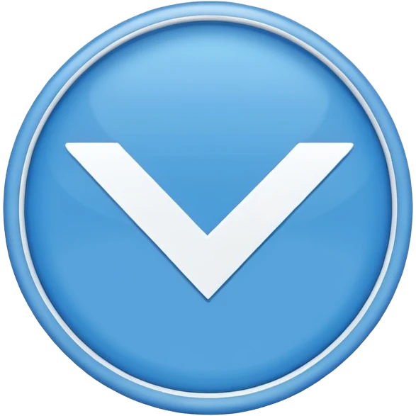 blue circle with white checkmark inside emoji