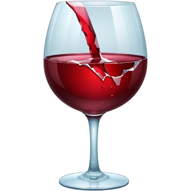 spilled wine glass emoji