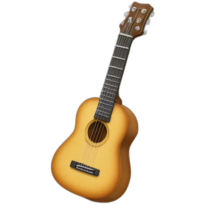 Une gauffre en forme de guitare emoji