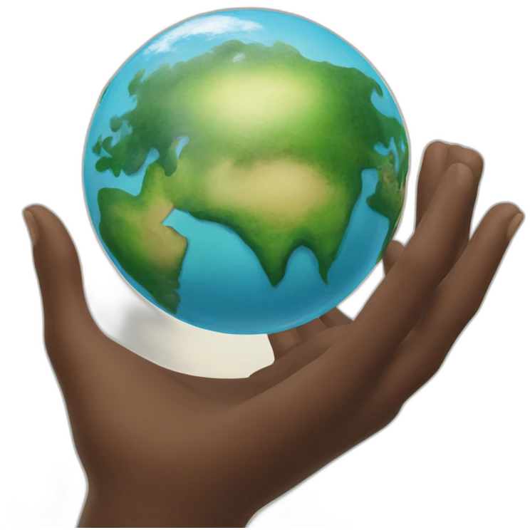 world in your hands emoji