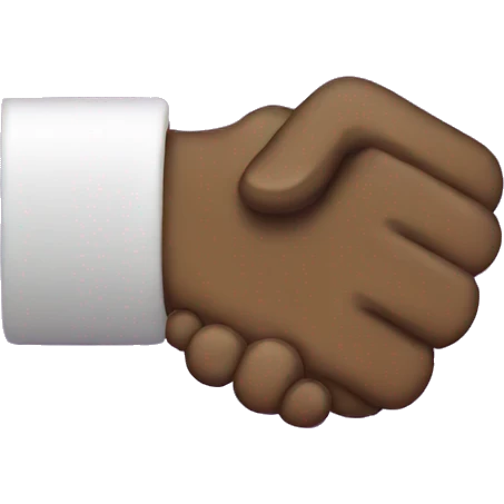 Purple handshake emoji  emoji