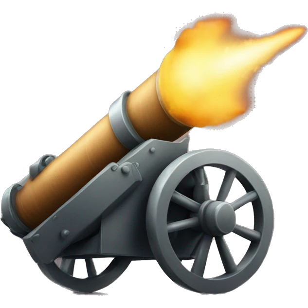 Cannon that fires rockets  emoji
