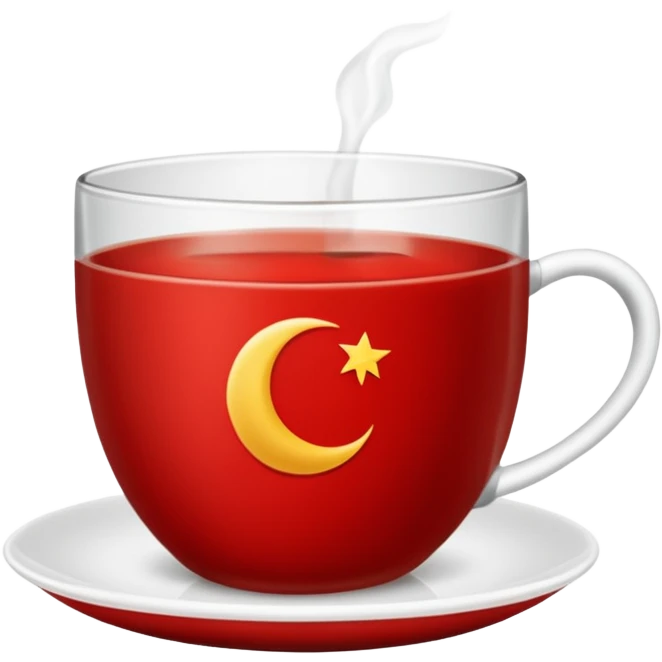 Çay bardağı ile çay emoji