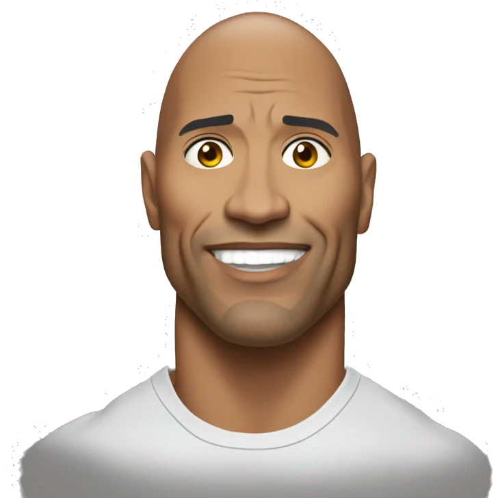The Rock Johnson egg emoji
