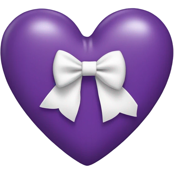 purple Heart with white bow emoji