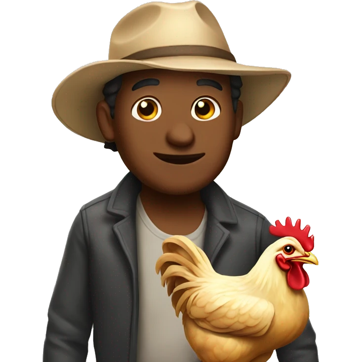 Chicken whisperer emoji