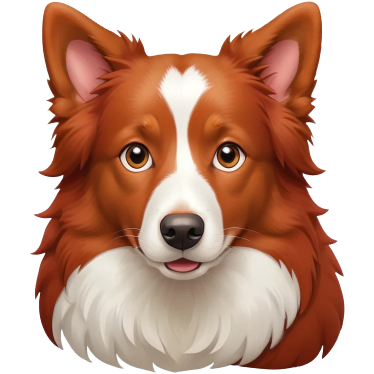Red border collie emoji
