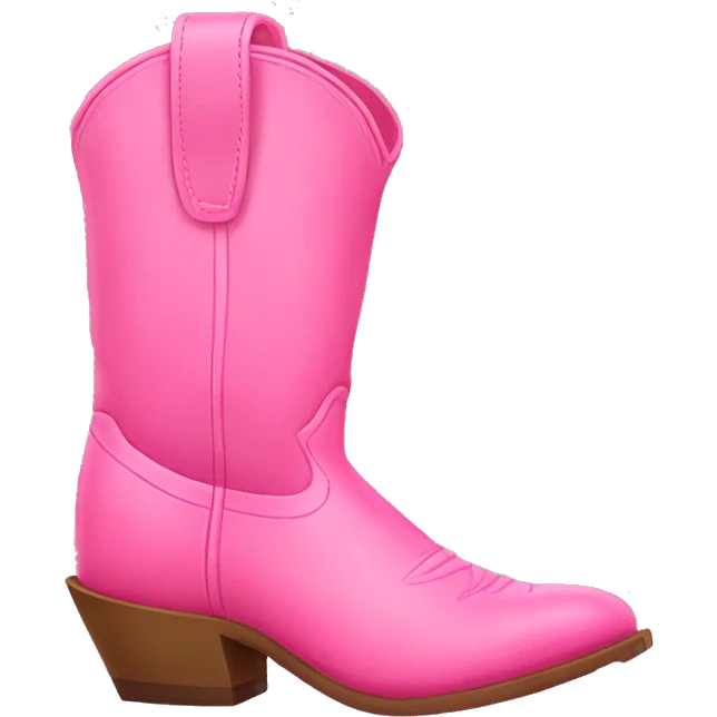 pink cowgirl boots emoji