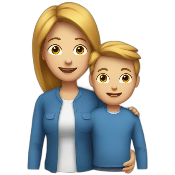 mum and son emoji