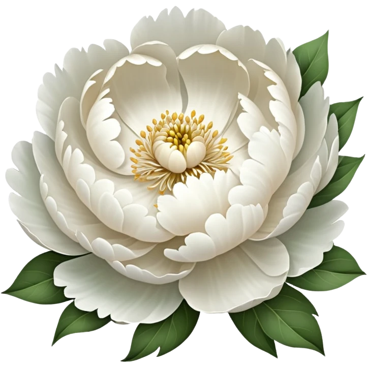 peonia bianca emoji