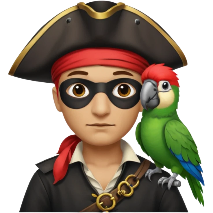 pirate and parrot emoji