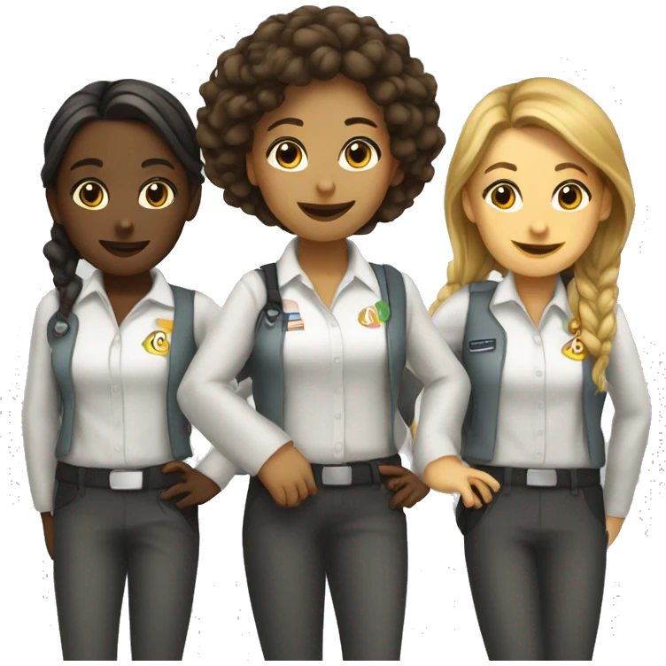 girls team of Learning and Development emoji