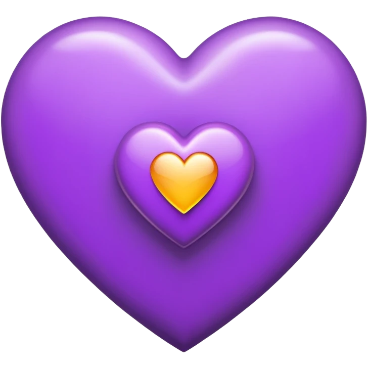 The Letter “T” inside a Purple Heart emoji