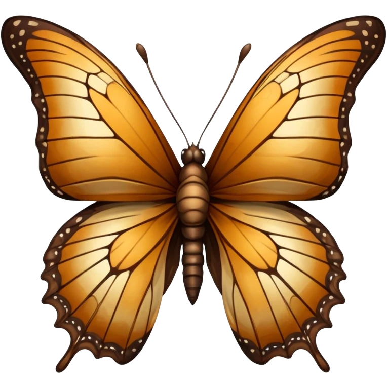 crackled dead non symmetrical butterfly emoji