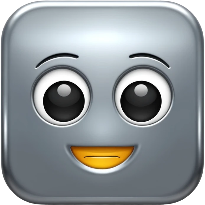 generate me a metalic patent emoji