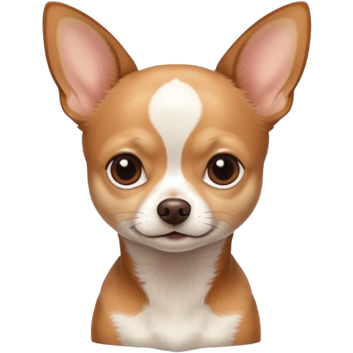 Brown and white chiwawa  emoji