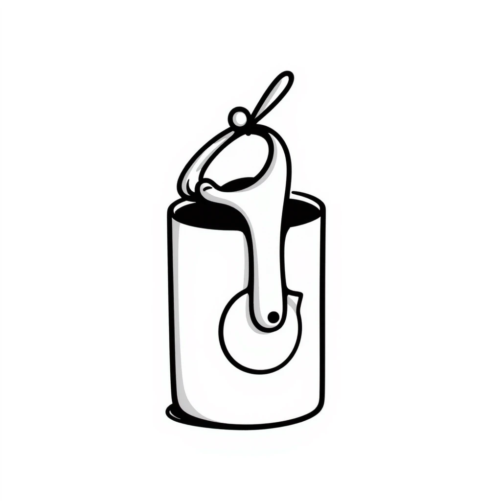 hand-drawn kitchen can opener with crank handle emoji